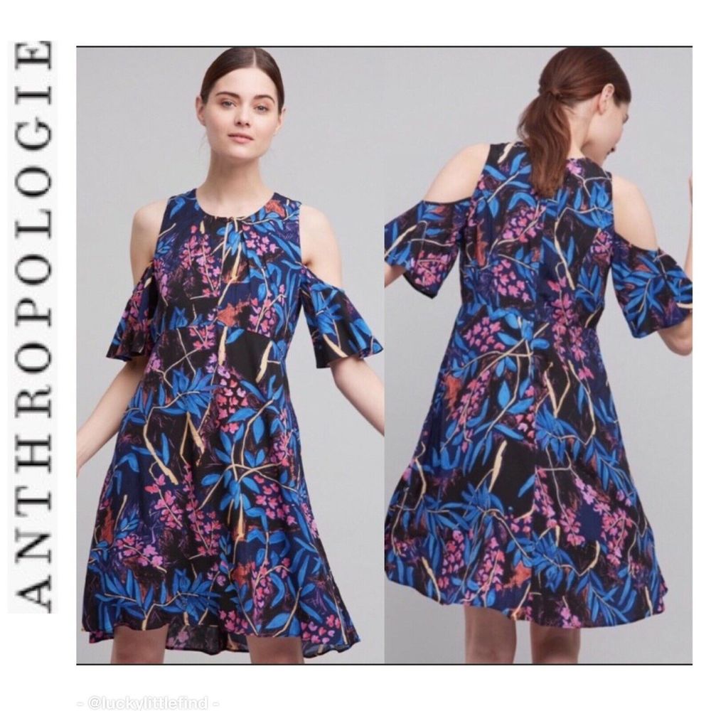 Anthropologie Maeve Elia Floral Dress Sz 4